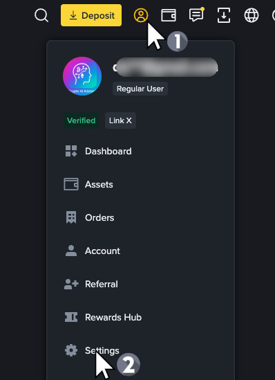 Binance Profile Icon